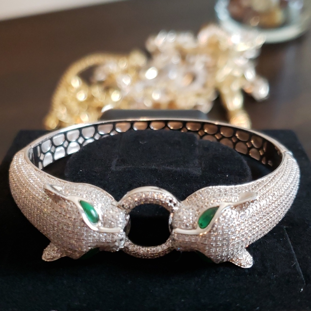 Sterling silver Pather bracelet
